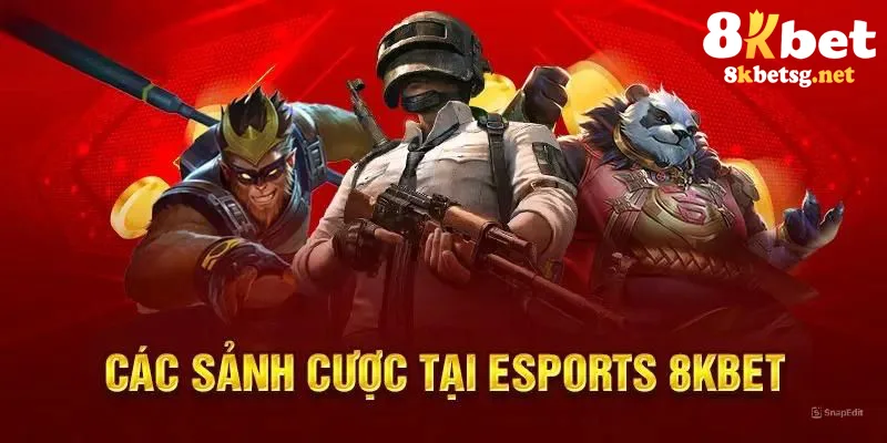 Các sảnh cá cược hot hít nhất của e-sports tại 8KBET