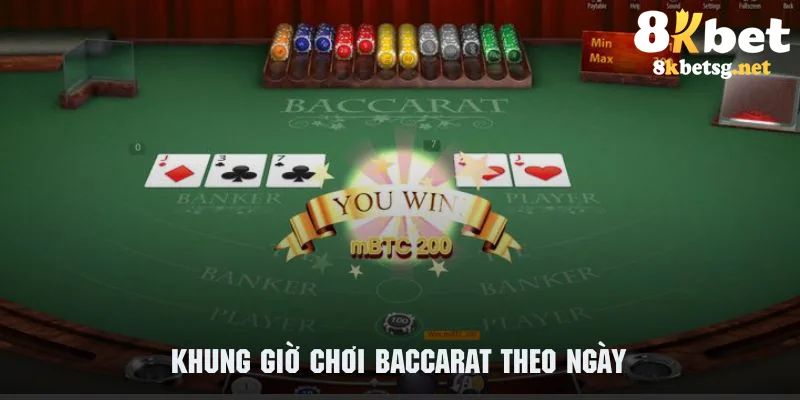 Khám phá thời gian chơi baccarat cực hiệu quả trong ngày từ 8KBET